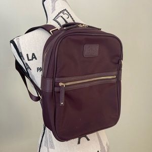 Celine Dion Backpack | Mini Rucksack with Gold Zipper Pockets